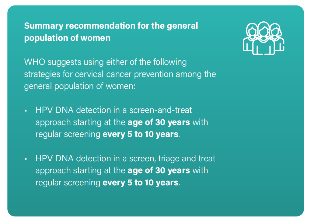 WHO發(fā)布宮頸癌防治新版指南，「推薦HPV-DNA 檢測為宮頸癌首選篩查方法」